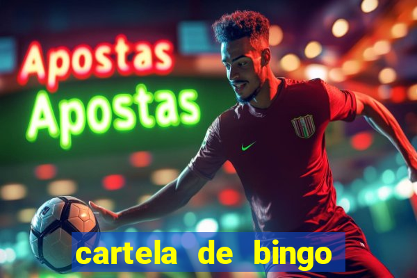 cartela de bingo cha de panela